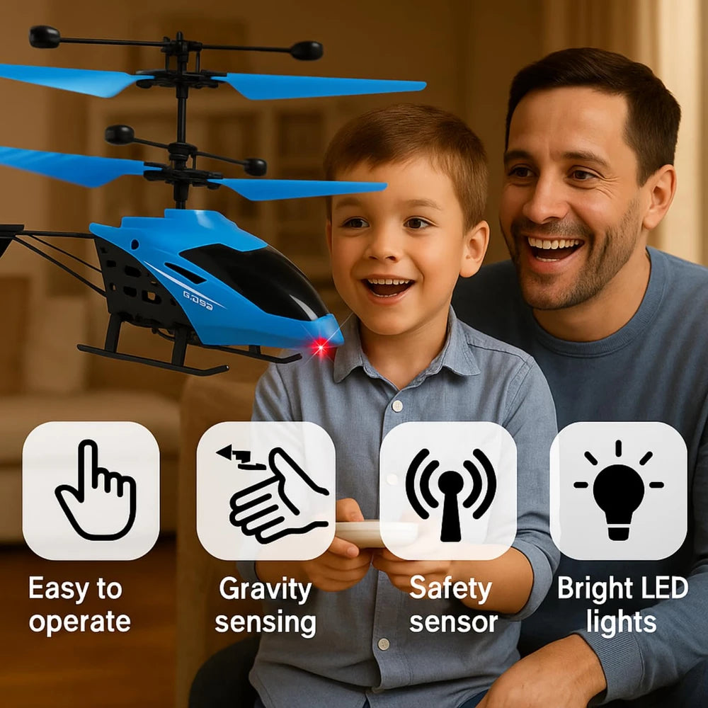 Gravity Sensor RC Helicopter