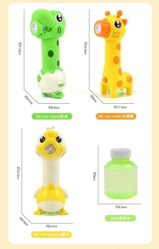 Giraffe Bubble Gun Toy
