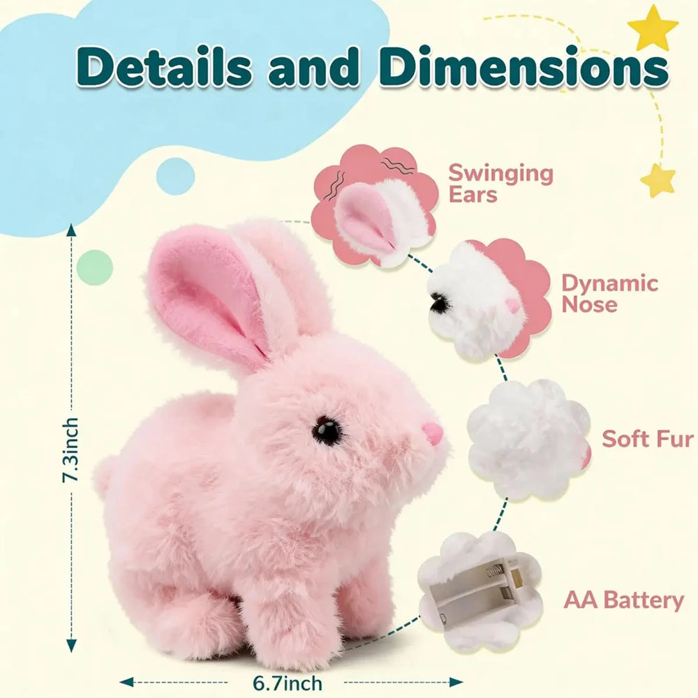 Walking Talking Plush Rabbit Toy